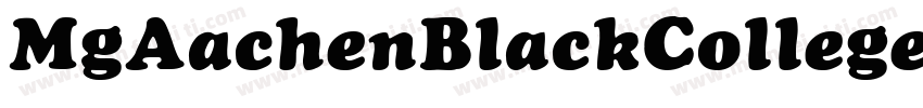 MgAachenBlackCollege Plain字体转换